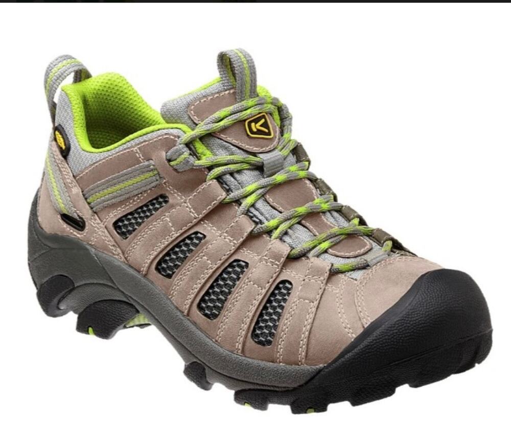 Keen Voyageur brown leather Hiking shoe all terrain rubber toe sneaker women 7.5